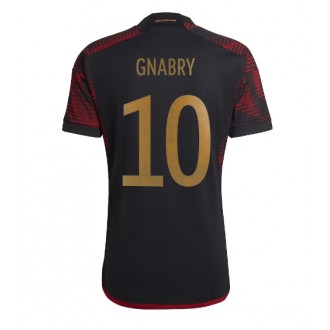 Tyskland Serge Gnabry #10 Bortatröja VM 2022 Korta ärmar